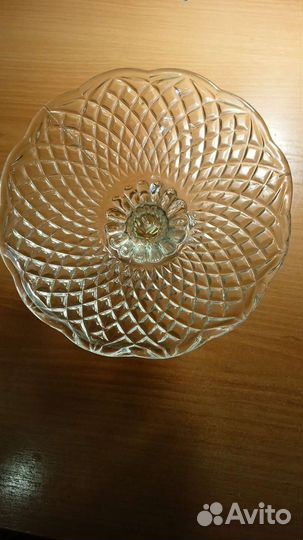 Ваза на ножке стекло СССР