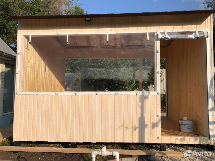 Мягкие пвх окна на беседку