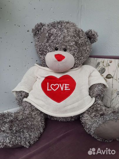 Мишка Тедди Me to you большой серый медведь