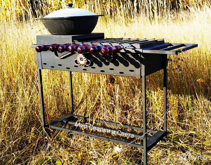 Мангал с печью для Казана 