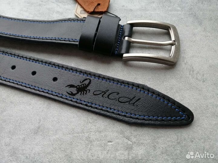 Мужской кожаный ремень