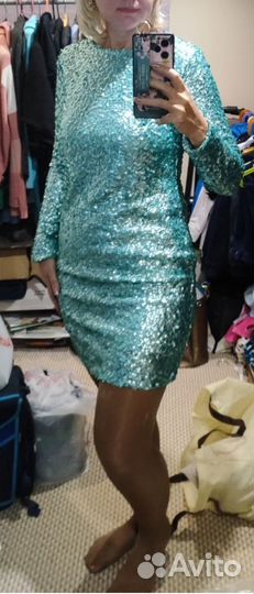 Платье с пайетками