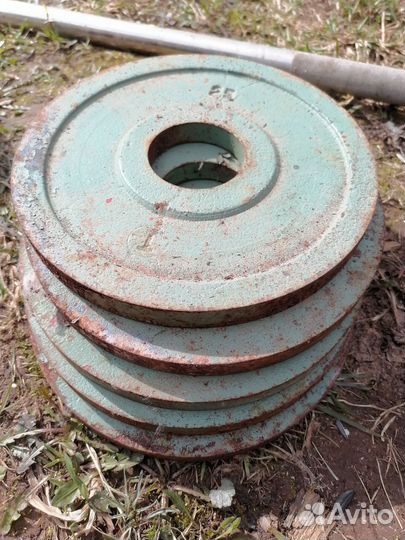 Штанга и блины СССР