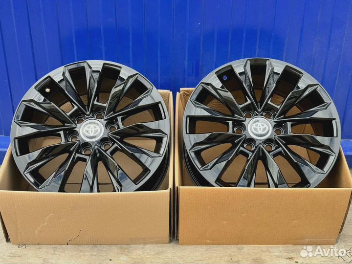 Диски 6*139.7 R20 Land Cruiser 300 Черный глянец
