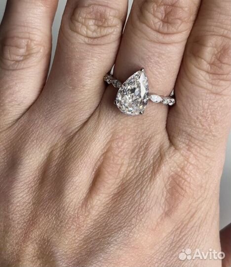 Кольцо дорожка с грушей 16.5