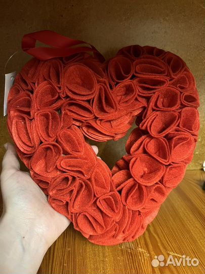 Декоративное сердце из фетра новое