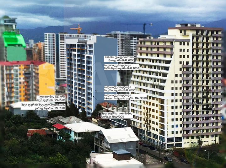 Квартира-студия, 39,3 м² (Грузия)