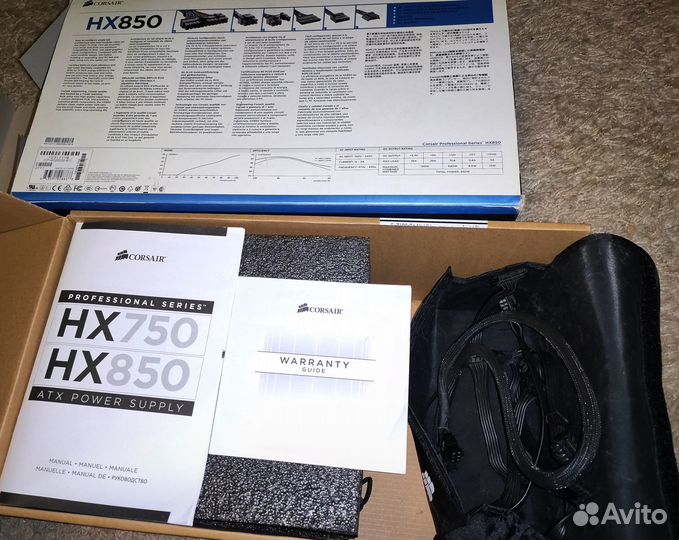 Блок питания Corsair HX850 Gold 850 Ватт