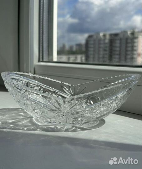 Конфетница хрусталь СССР