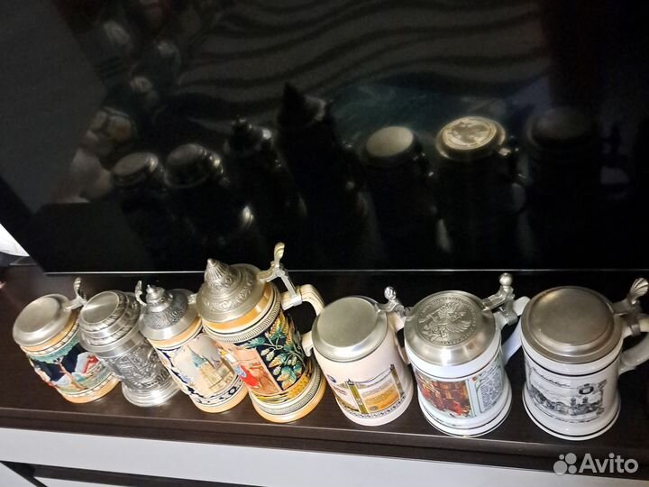 Пивная кружка германия с оловянной крышкой