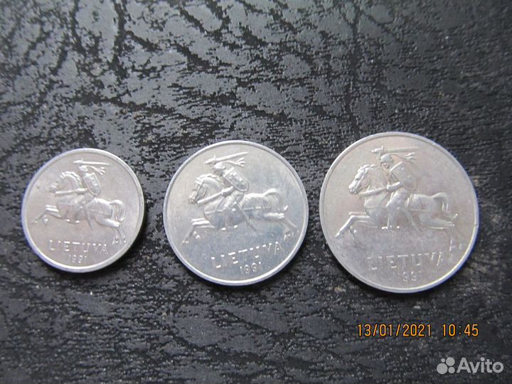 Монеты Литвы набор