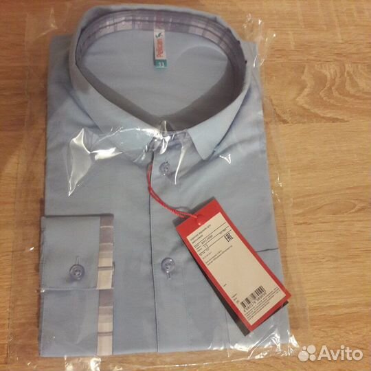 Новая школьная рубашка Пеликан 13л 158см