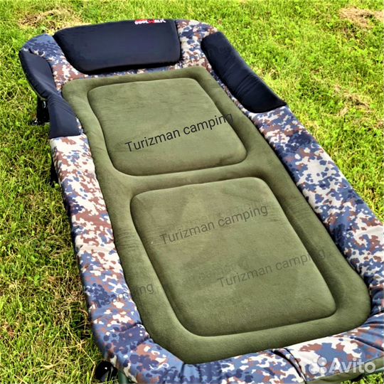 Раскладушка карповая с сумкой чехлом