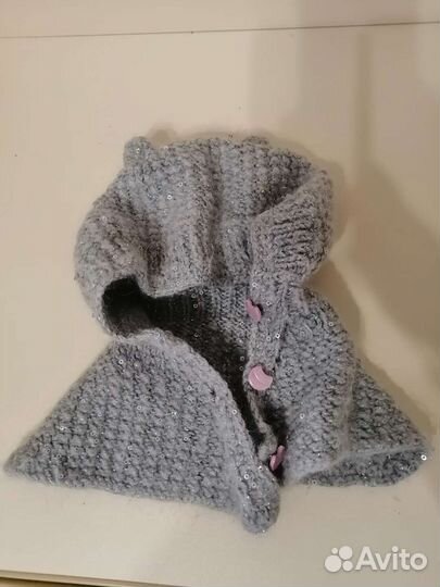 Шапка-шлем вязаная