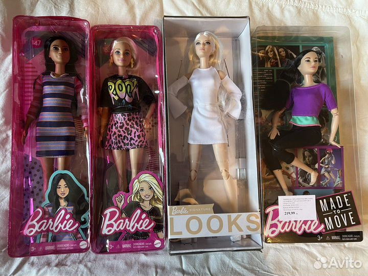 Барби fashionistas/looks/made to move