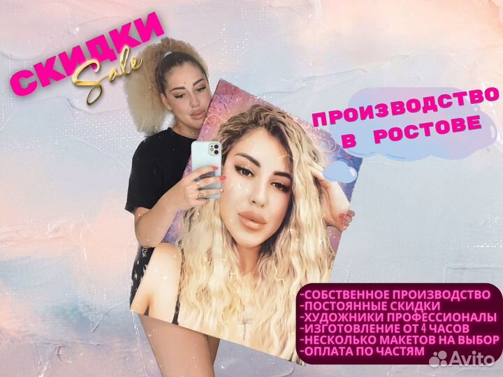 Портрет на холсте по фото