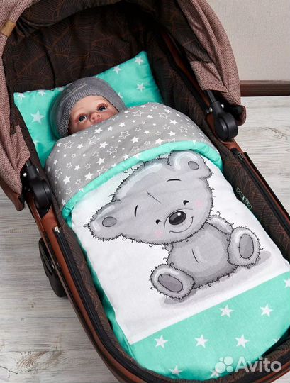 Комплект в коляску новый