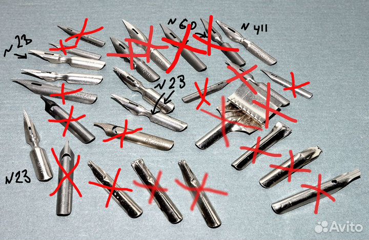 Винтажные перья для каллиграфии и черчения