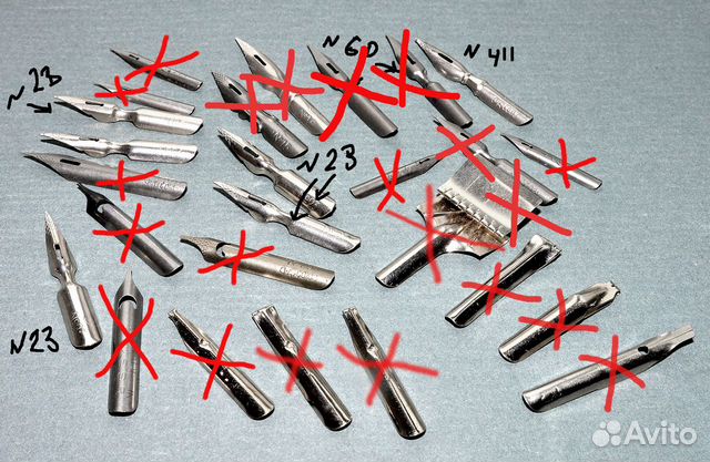 Винтажные перья для каллиграфии и черчения