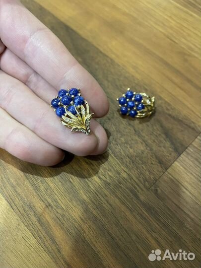 Винтажные брошь и клипсы. Англия