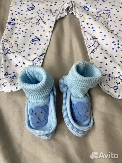 Слипы боди костюмы шапочки царапки носочки