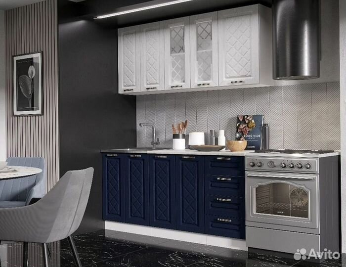 Кухня Агава Белая/Сапфир 1,6метра