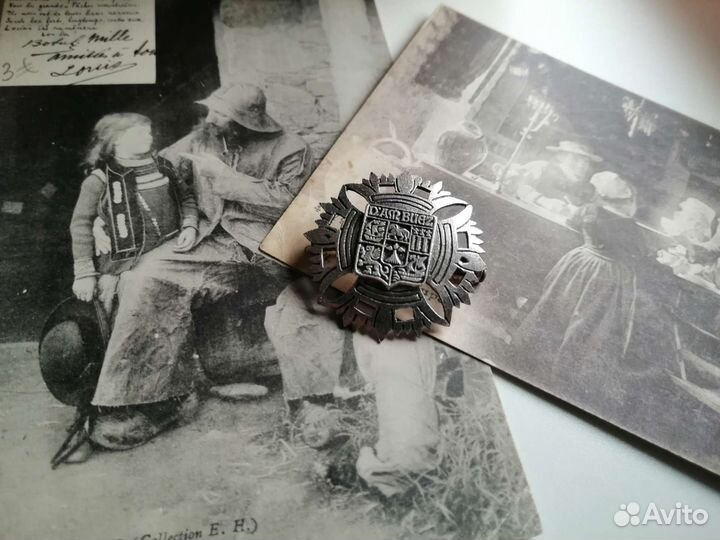 Брошь Франция, колье стекло