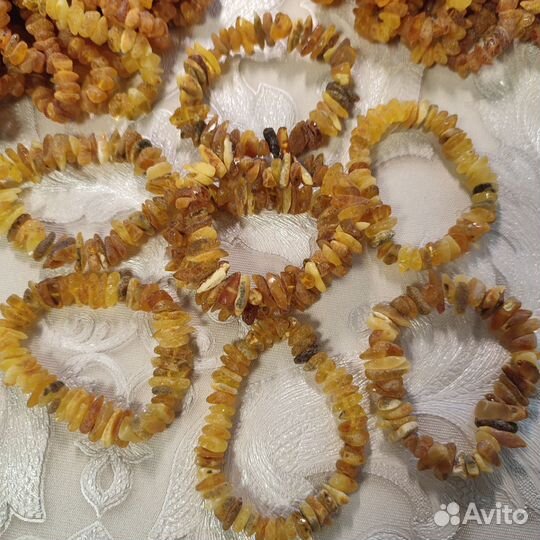 Лечебный Дикий Янтарь -браслет