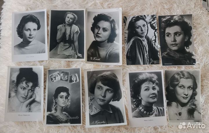 Открытки Актёры советского и зарубежного кино
