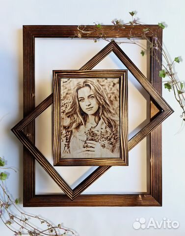 Портреты и картины по фото Пирография