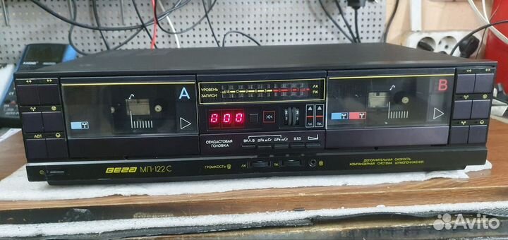 Кассетная дека Вега мп122с