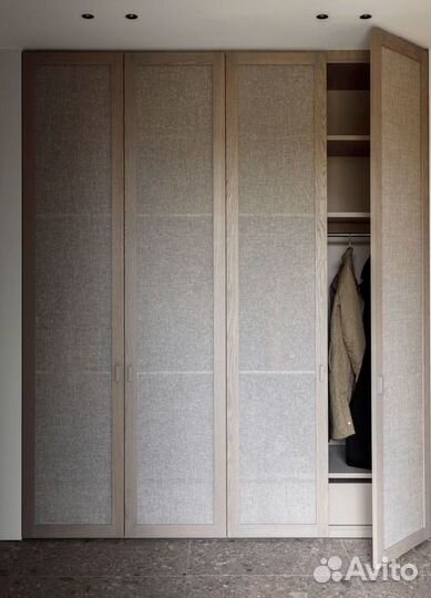 Мебель с фасадами ротанг или тросниковой тканью