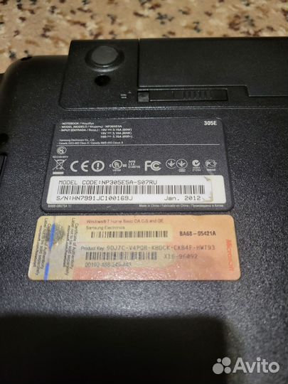 Ноутбук Samsung 305E