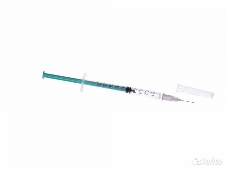 Шприц туберкулиновый 3-х компонентный, 1 мл, 27G