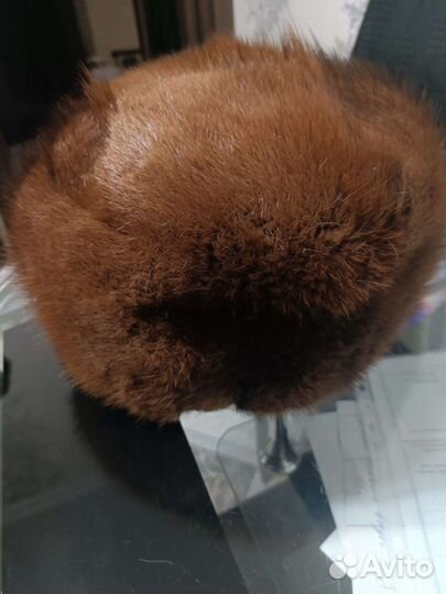 Норковая шапка мужская 58 размер