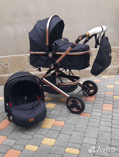 Коляска 3в1 трансформер с рюкзаком (Новая)