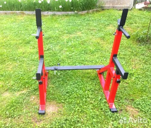 Стойка для жима штанги регулируемая + подстраховка