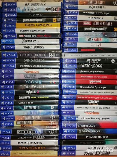 Игровые диски на ps4