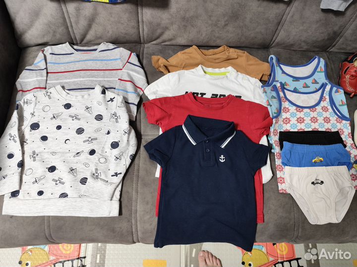 Детские вещи пакетом на мальчика 86 92