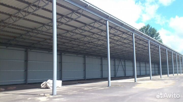 Промышленый навес под ключ