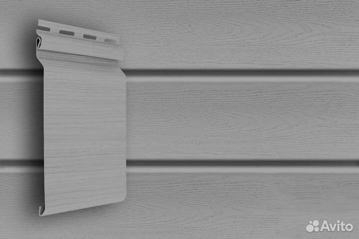 Виниловый Сайдинг Natural-брус Standart серый