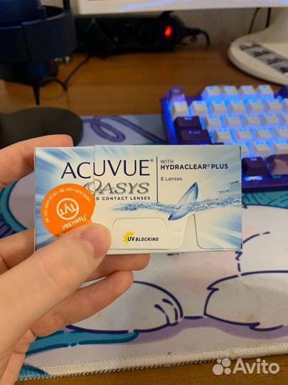 Контактные линзы Acuvue oasys двухнедельные -3,75