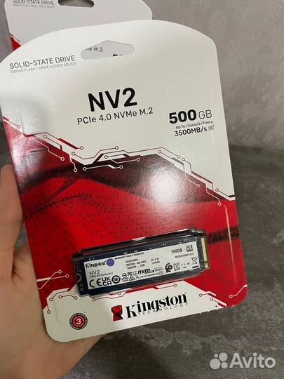 SSD M.2 накопитель Kingston NV2 500Gb(новый)