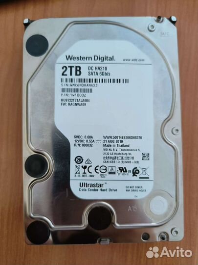 Жесткий диск WD 2 Тб 3.5 дюйма