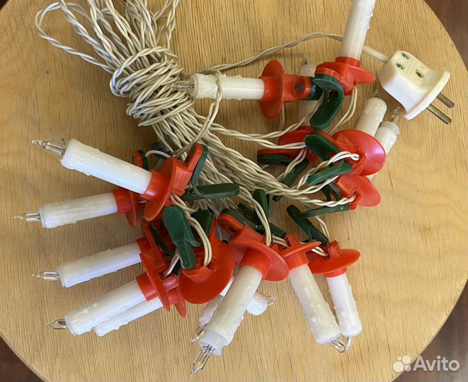 Гирлянда СССР свечи на прищепках