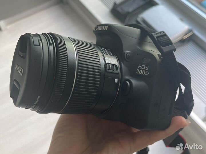 Фотоаппарат canon EOS 200D 18-55 (черный)