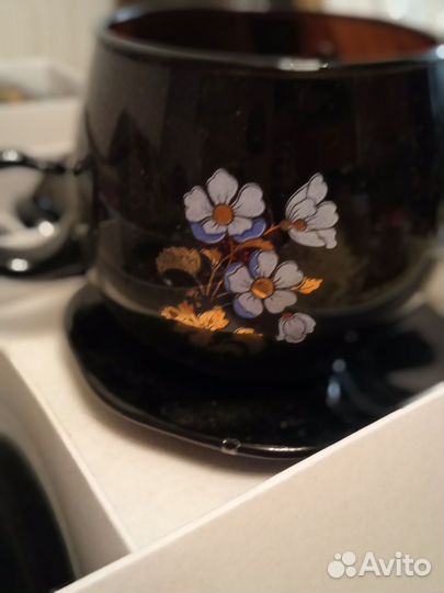 Сервиз чайный, стекло, новый