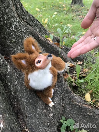 Мягкая игрушка кукла пятнистый олень реалистичный