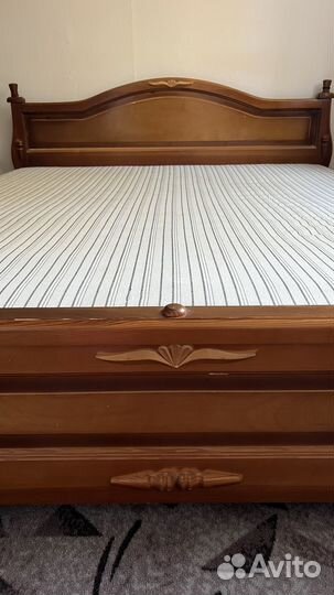 Кровать двухспальная с матрасом бу 160 200