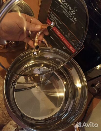 Кастрюля из нержавейки новая